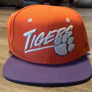 Zephyr Orange and Purple Hat Structured Flat-Brim